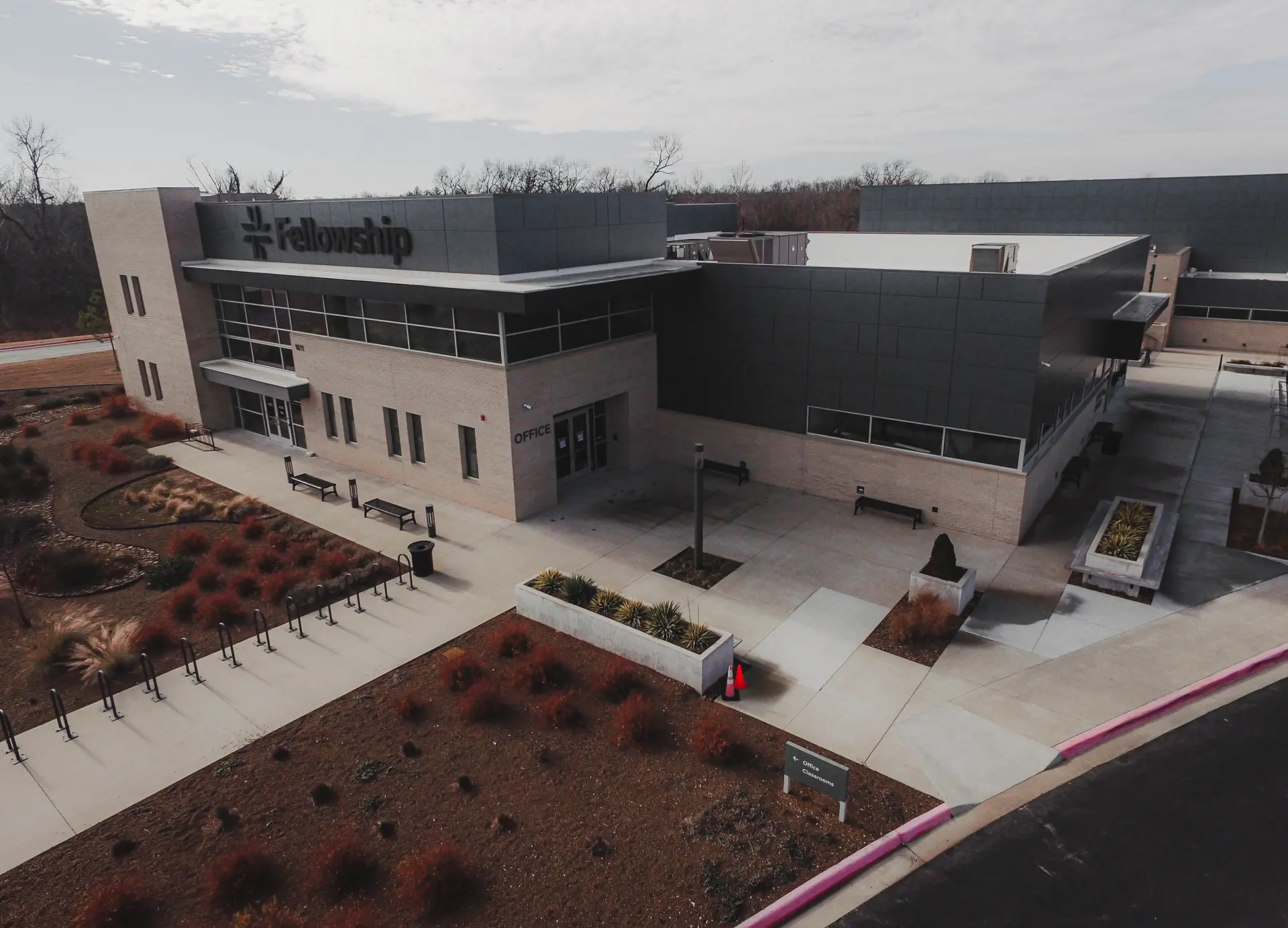 Fellowship Bible Church office aerial