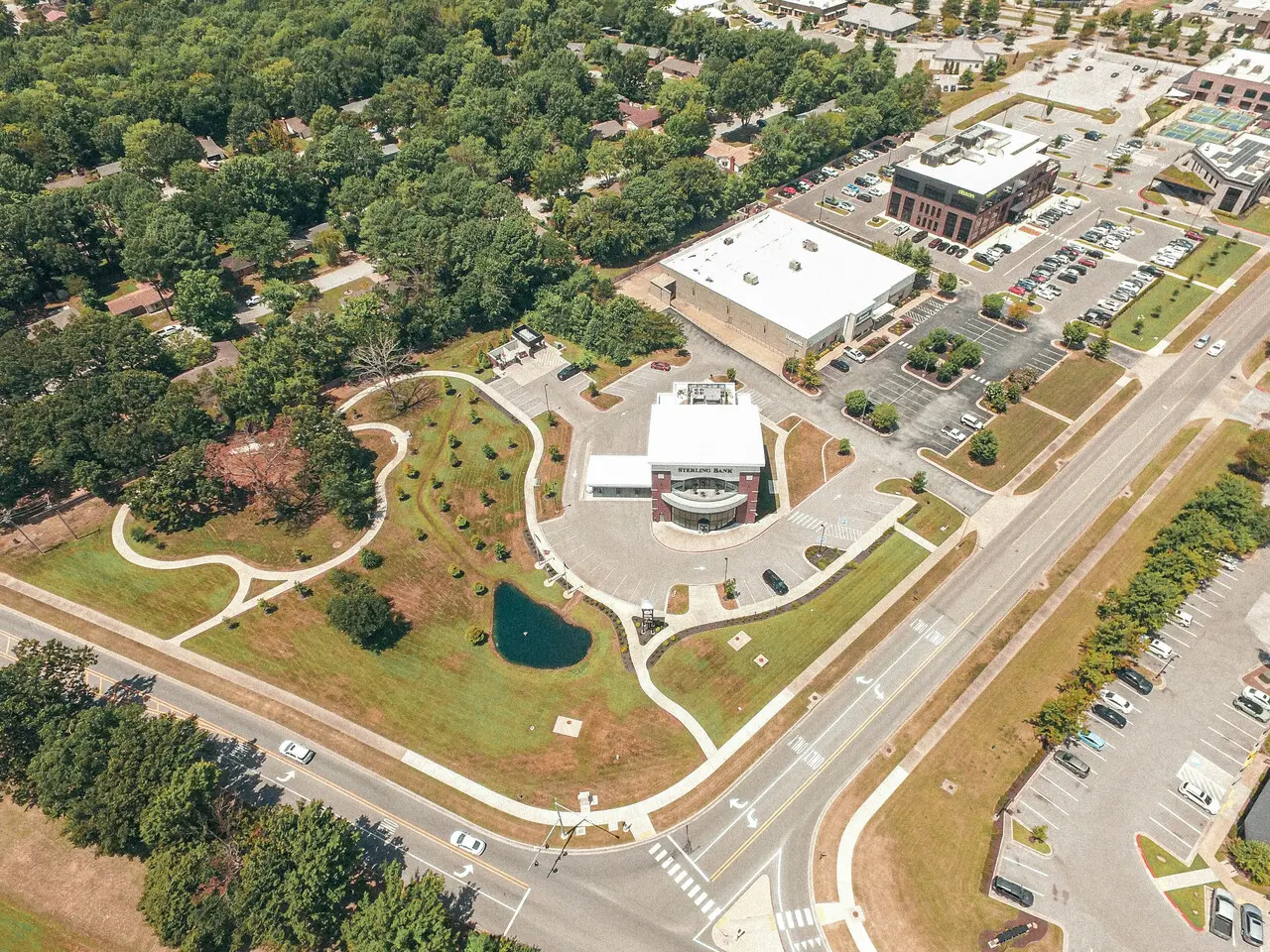 Sterling Bank wide overhead view